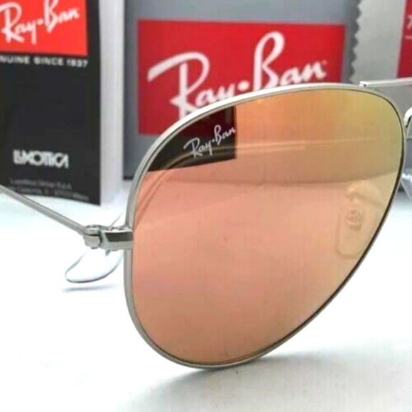 LIKE NEW RayBan Aviator Pink Flash RB3025 Men /Women Sunglasses main image 4